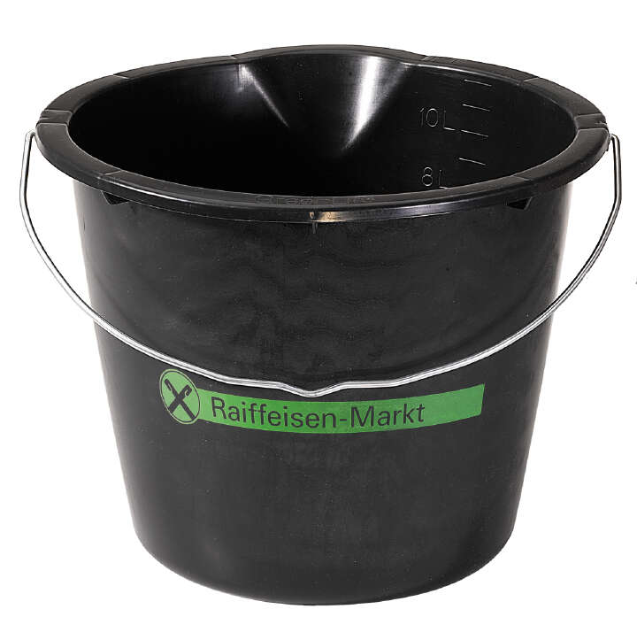 Raiffeisen Baueimer 12 l schwarz